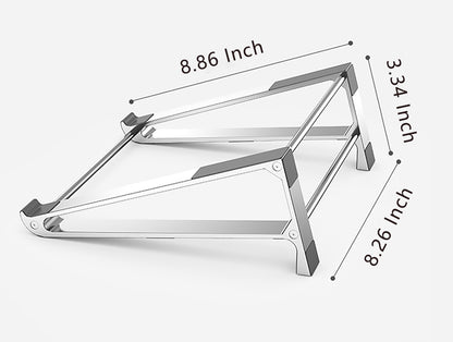 Laptop Stand, Aluminum Vertical Laptop Computer Stand,Ventilated Laptop Riser Notebook Holder Stand Compatible with MacBook Air Pro, Dell XPS, HP, Lenovo More 11 14 15.6 16 Inch Silver