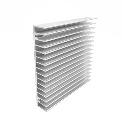 100mm Heatsink 100x100x18mm/ 3.94''x3.94''x0.71'' Heat Sinks Radiator for Circuit Board Transistor Semiconductor Devices Control System Multimedia Components Equipment with 16 Fins - Sliver