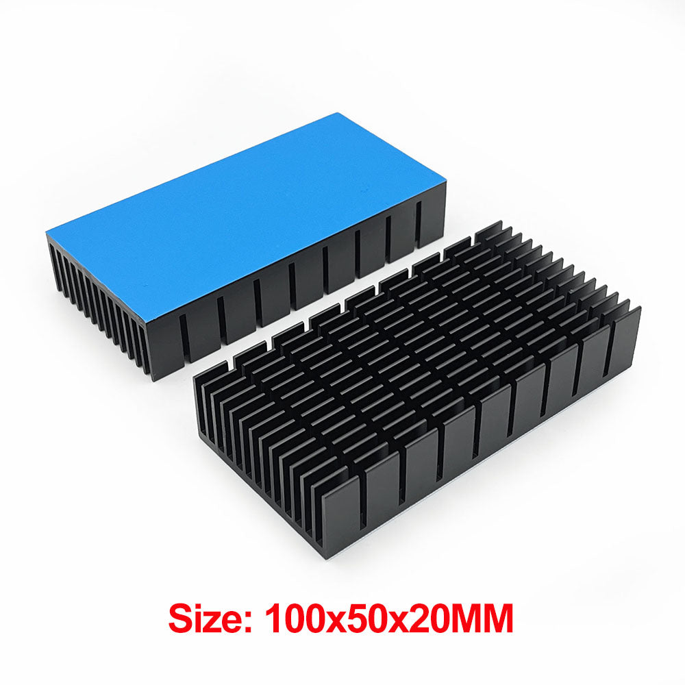 148 Pcs Heatsink Kit 100x50x20 mm with Thermal Conductive Adhesive Tape for Cooler PC NVME SSD GPU Mini PC Router Amplifier Cooling