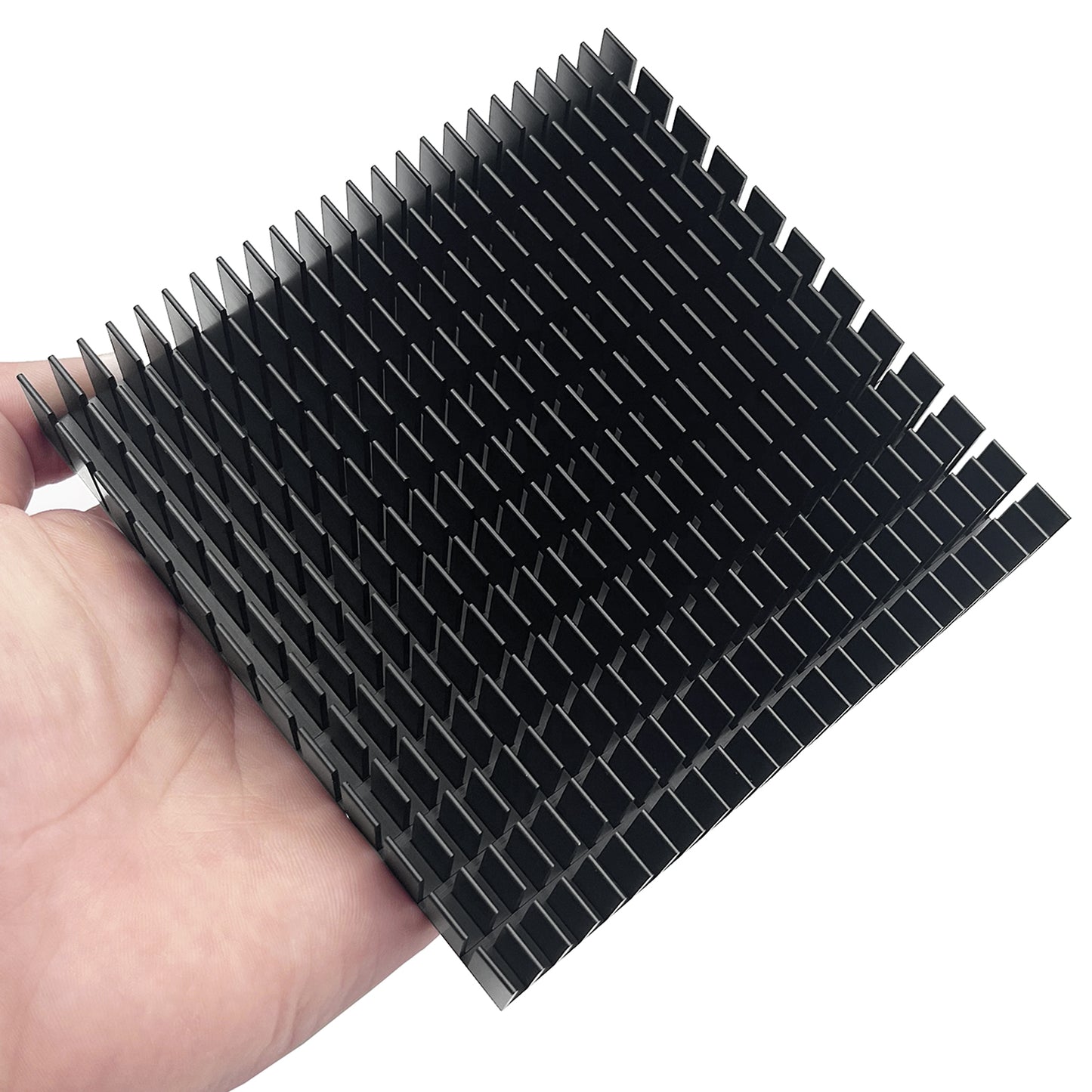 120mm Large Heatsink Aluminum Heat Sink 4.72x4.72x0.79Inch/ 120x120x20mm Square Cooler for Router Cooling Base and Power Supply IC Graphics Card Memory Heat Sink 120mmx120mmx20mm