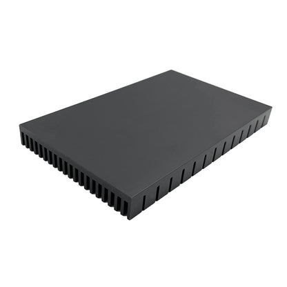 Large Aluminum Heat Sink 150x93x15mm/ 5.9x3.66x0.59 inch High Power Heatsink Module Cooler Fin for PCB Board LED Motherboard Cooling GPU Backplate Radiator Routers RTX 3090 3080,Black
