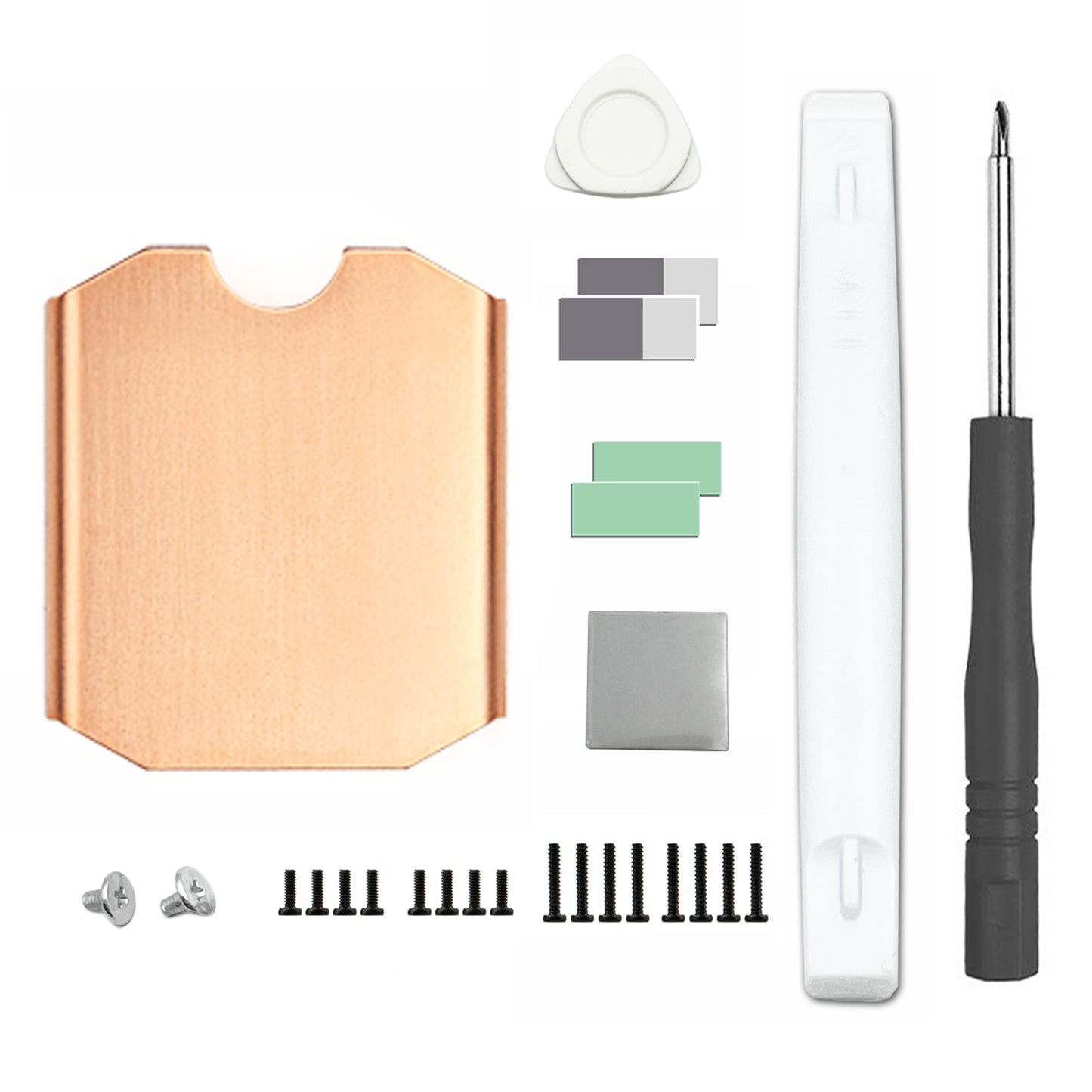 Awxlumv Copper M.2 Heatsink With Thermal Pad Heat Sink for M.2 2230 NVME SSD