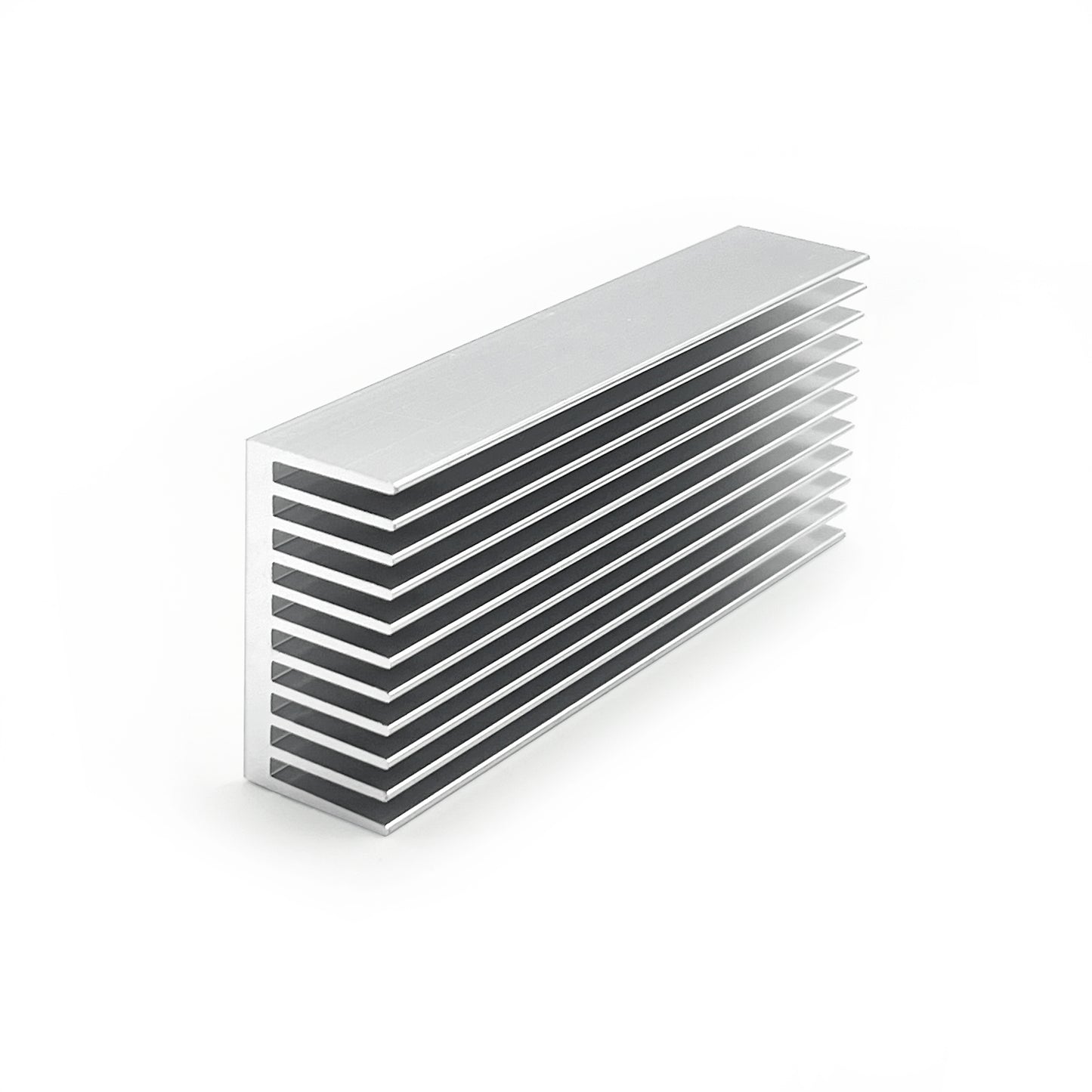 Aluminum Heat Sink100x40x20mm - Chipset Heatsink Cooler with Extruded Fins for PCB, GPU, LED Cooling