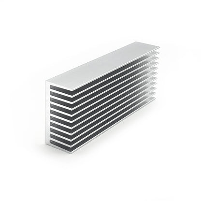 Aluminum Heat Sink100x40x20mm - Chipset Heatsink Cooler with Extruded Fins for PCB, GPU, LED Cooling
