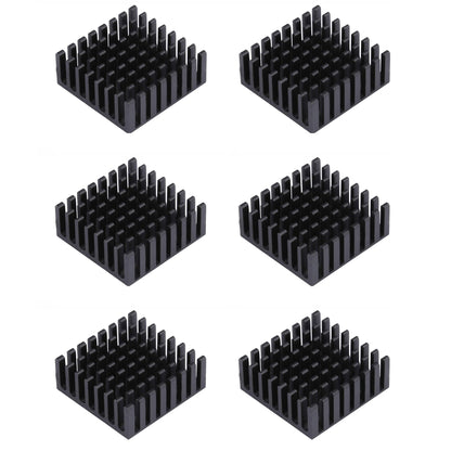Awxlumv Small Aluminum Heatsink 25x25x10mm / 0.98x0.98x0.39inch with Thermal Tape/ Pad for ASUS ROG Ally GPU IC Chips, Black