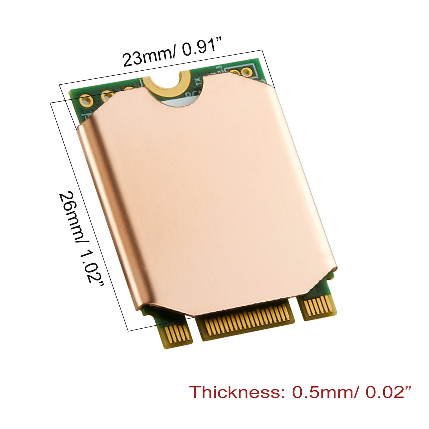 Awxlumv Copper M.2 Heatsink With Thermal Pad Heat Sink for M.2 2230 NVME SSD