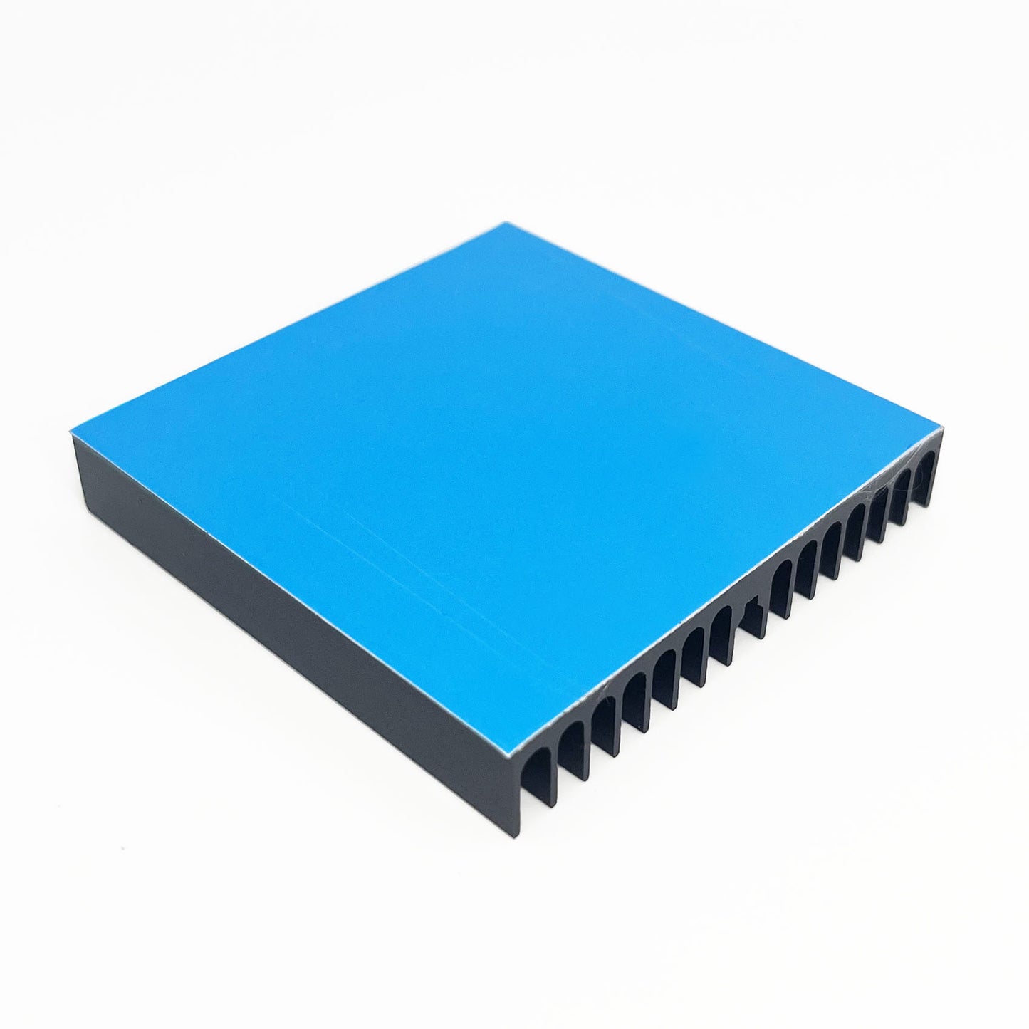 60x60x10mm Heatsink Kit with Thermal Conductive Adhesive Tape, Square Cooler Aluminum Heat Sink Set for for Circuit Board Led Panel Router IC Amplifier Platform Chip Fans and DIY