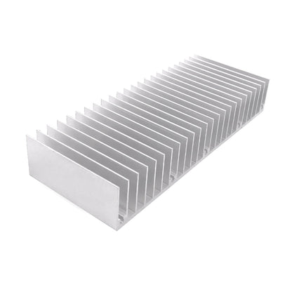 Aluminum Heatsink 60x150x25mm / 2.36x5.91x0.98 Inch Heat Sink Radiator for CPU MOS Tube Circuit Board PCB Heat Sinks Led Cooling Cooler Amplifier Devices with 24 pcs Fins - Sliver