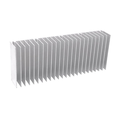 Aluminum Heatsink 60x150x25mm / 2.36x5.91x0.98 Inch Heat Sink Radiator for CPU MOS Tube Circuit Board PCB Heat Sinks Led Cooling Cooler Amplifier Devices with 24 pcs Fins - Sliver