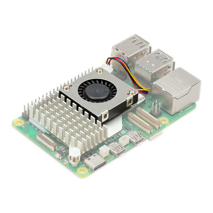 Raspberry Pi 5 Official Active Cooler，Aluminium Heatsink, Variable-Speed Blower