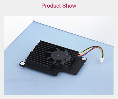 Raspberry Pi 5 Official Active Cooler，Aluminium Heatsink, Variable-Speed Blower (Black)